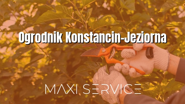 Ogrodnik Konstancin-Jeziorna - Maxi Service