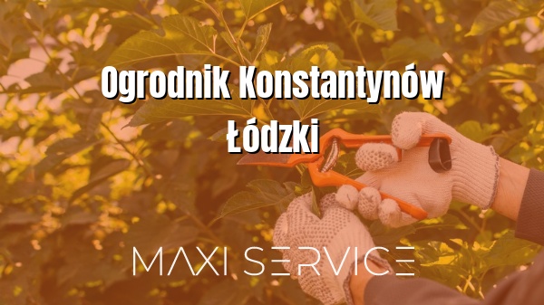 Ogrodnik Konstantynów Łódzki - Maxi Service